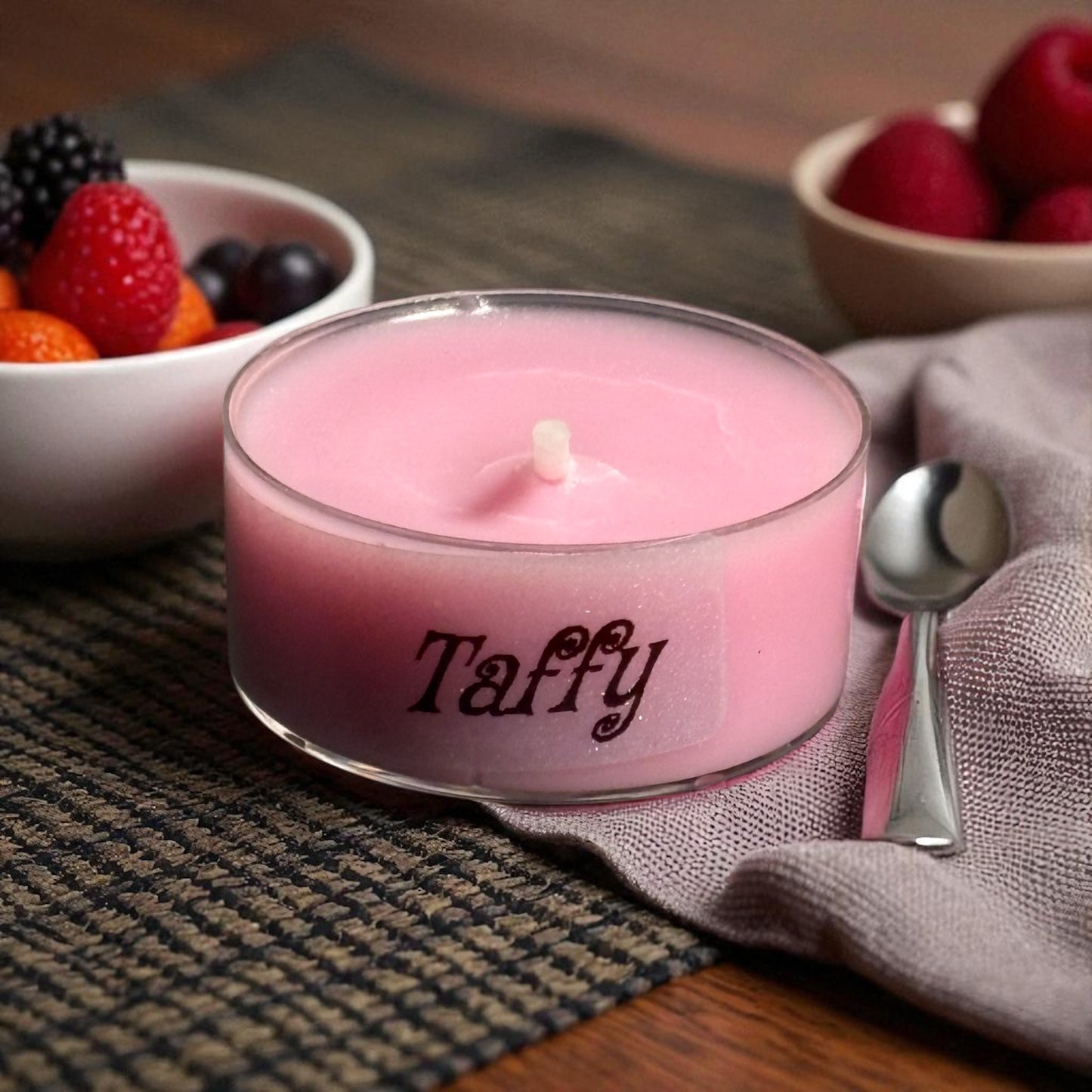 Handcrafted Tea Light Candle- Taffy Fragrance