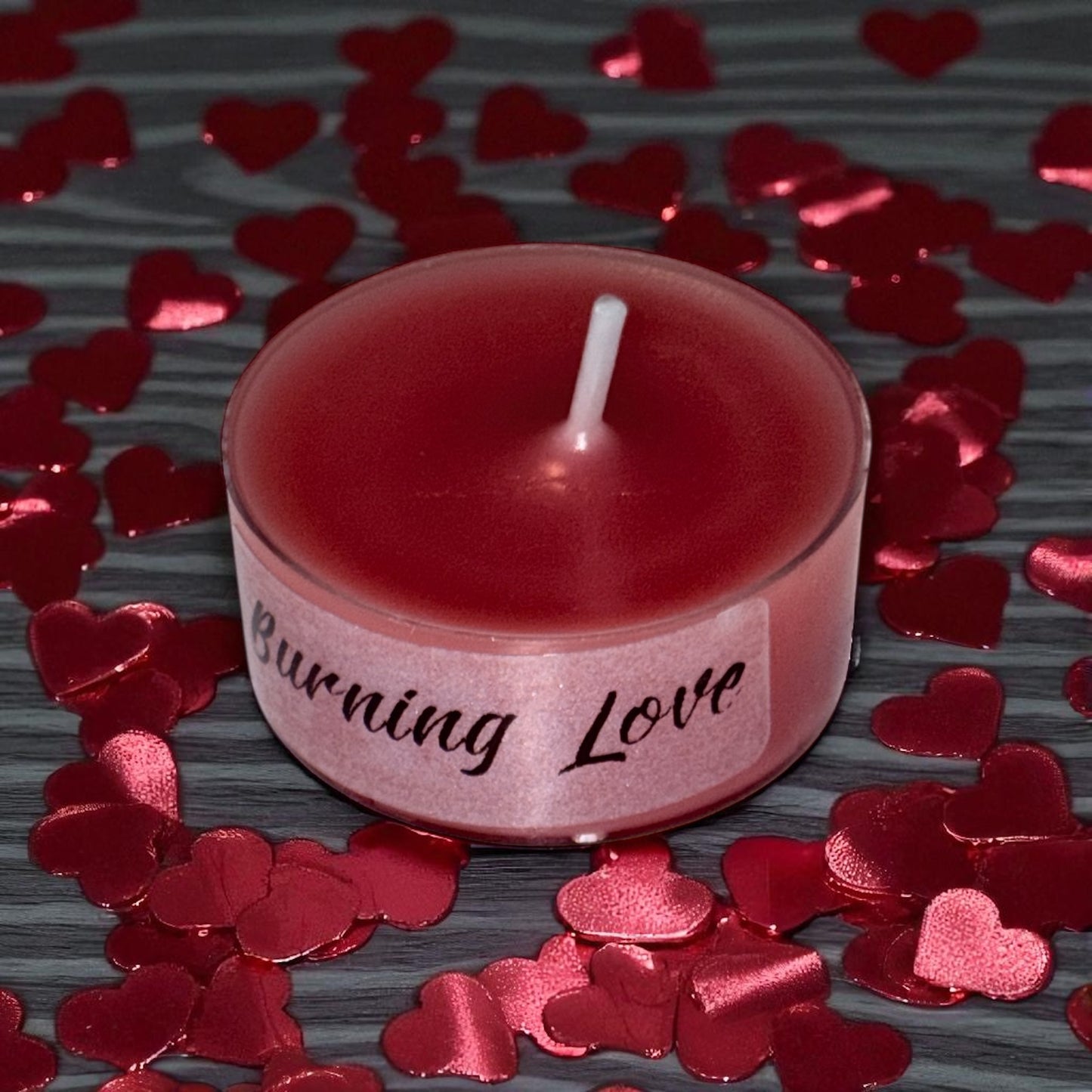 Handcrafted Tea light Candle- Burning Love Fragrance