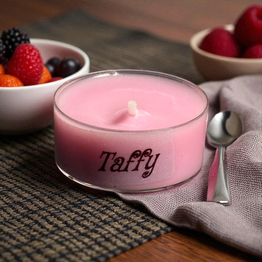 Handcrafted Tea Light Candle- Taffy Fragrance
