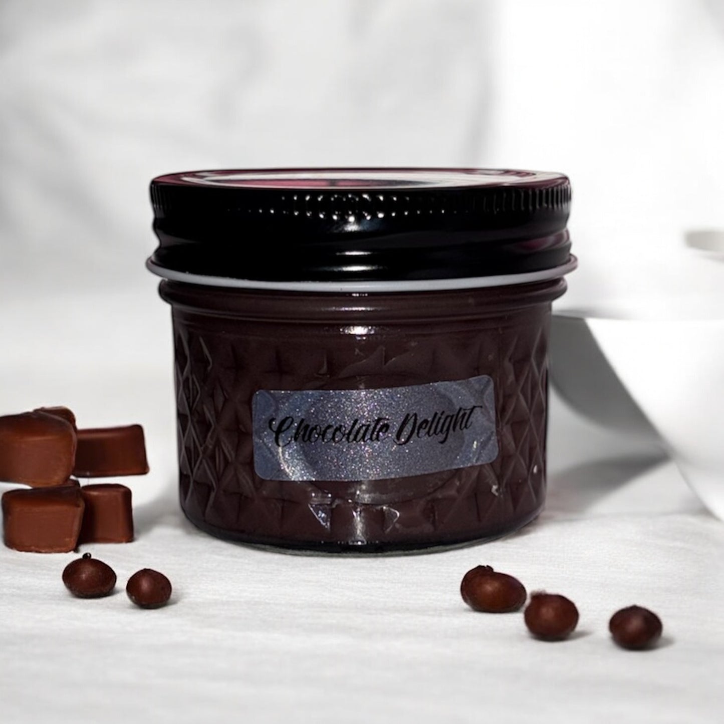 Handcrafted 4oz Candle - Chocolate Delight Fragrance