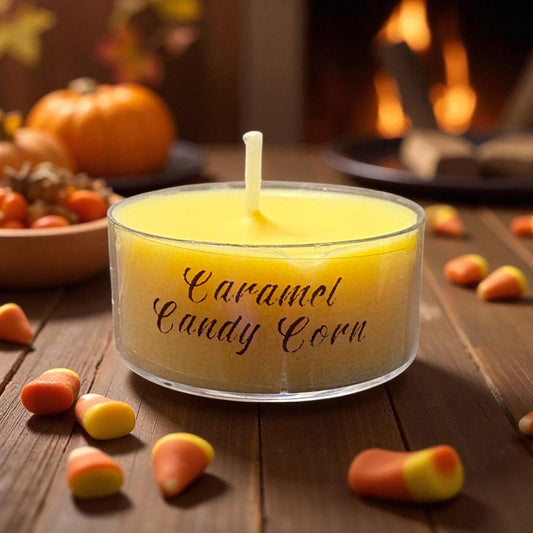 Handcrafted Tea light Candle - Caramel Candy Corn Fragrance