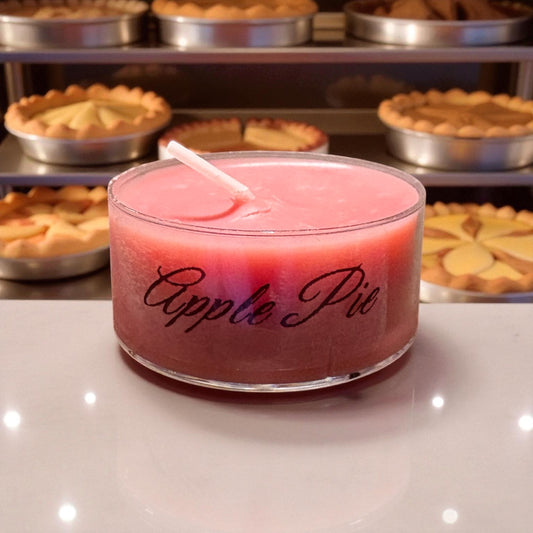 Handcrafted Tea Light Candle - Apple Pie Fragrance